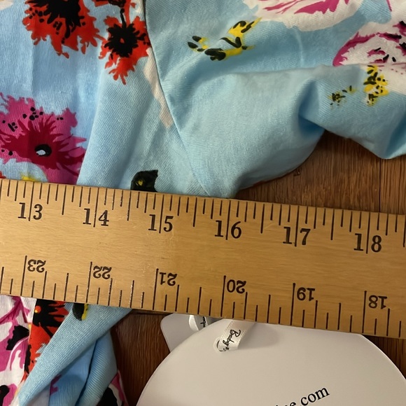 Maternity Robe NWT 2 Pockets Sewn Belt 95% Cotton 5% Spandex Size Large/XL - Picture 6 of 15